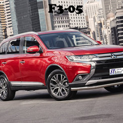 Захист переднього бампера одинарний для Mitsubishi Outlander 2015+