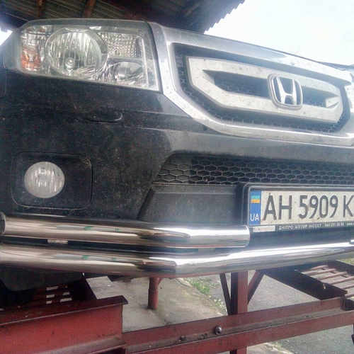 Захист передня труба подвійна D60/60 для Honda Pilot 2008-2016