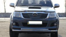 Передій захист подвійний для Hilux (Хайлюкс) 2005-2015