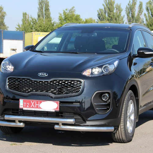 Захист переднього бампера подвійний для Kia Sportage 2016-