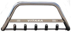 Кенгурятник з написом і грилем D51 для Suzuki Grand Vitara XL 7 2001-2006 (WT004)