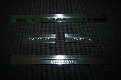 Хром накладки на пороги для Nissan Qashqai 2006-2014 Carmos (Туреччина)
