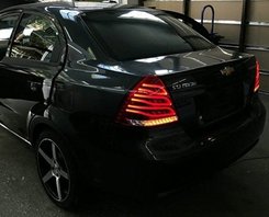 Задние светодиодные LED фонари для Chevrolet Aveo T250 в стиле Benz W222