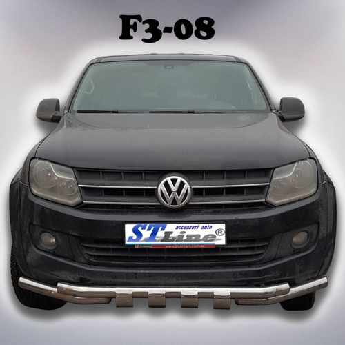Передій захист з грилем для VW Amarok 2010-
