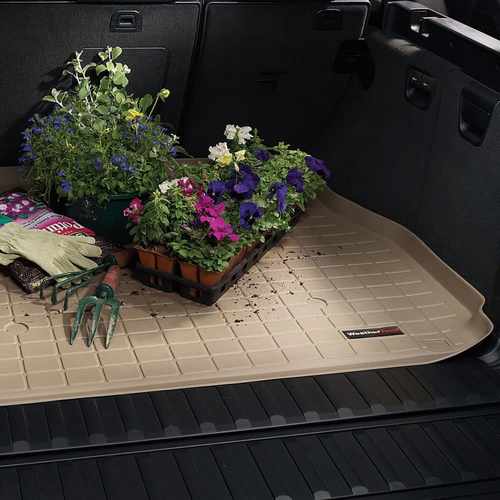 Килимок в багажник коричневий з накидкою Weathertech USA для Toyota LC 200/LX 570 (7 місць)