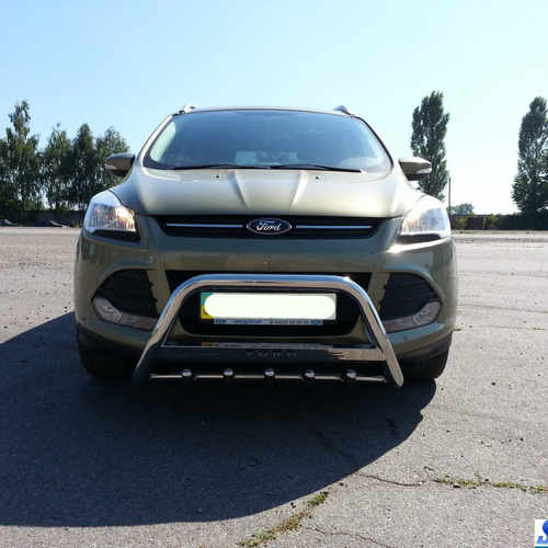 Кенгурятник з написом і грилем D51 для Ford Kuga 2013+ (WT004)