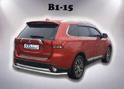 Захист заднього бампера для Mitsubishi Outlander 2015+