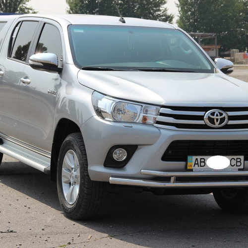 Передій захист подвійний для Toyota Hilux 2015+