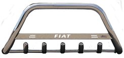 Кенгурятник з написом і грилем D60 для Fiat Scudo 2007+ (WT004)