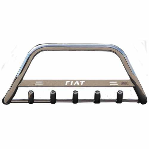 Кенгурятник з написом і грилем D60 для Fiat Scudo 2007+ (WT004)