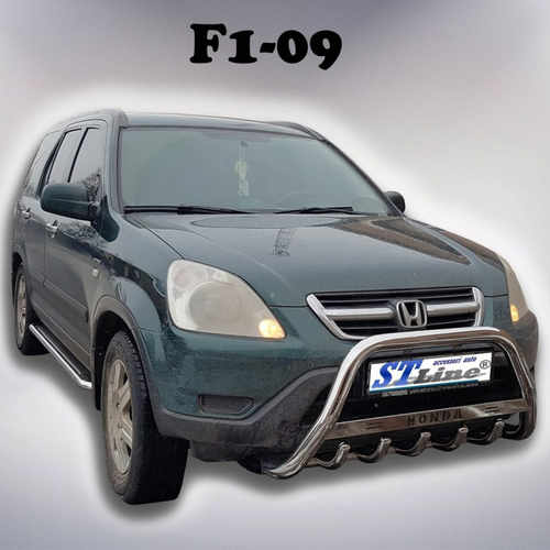 Кенгурятник з написом D60 для HONDA CR-V 2002-2007 (WT004)