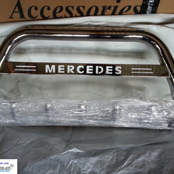 Кенгурятник с надписью и грилем D60 для Mercedes Citan 2012+ (WT004)