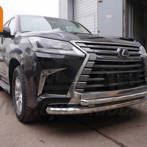 Захист переднього бампера Lexus LX (2015-) (подвійний) d60/60