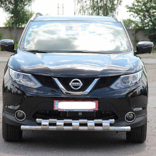 Захист переднього бампера для Nissan Qashqai 2014+