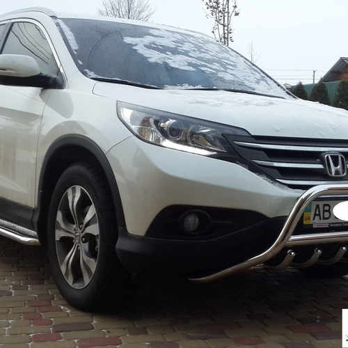 Кенгурятник з перемичкою і грилем D60 для Honda CR-V 2012+