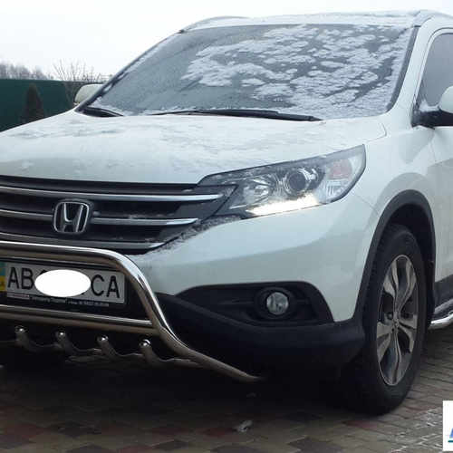 Кенгурятник з перемичкою і грилем D60 для Honda CR-V 2012+