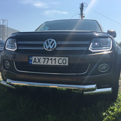 Передняя защита с грилем Tamsan для Amarok