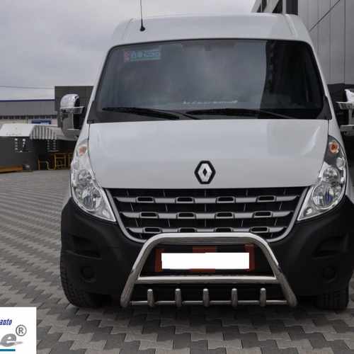 Кенгурятник з перемичкою і грилем D60 для Renault Master 2010+ (NISSAN NV400 2010+, Opel Movano-2010+)
