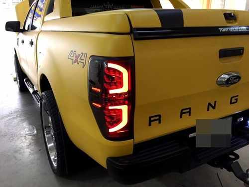 Задні ліхтарі LED для Ford Ranger T6, T7 2012-2016, 2017+ (чорні)