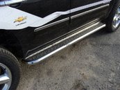 Пороги майданчик нержавіюча сталь для Toyota Hilux 2015+ пороги з нержавіючої сталі d60 з листом з нержавіючої сталі