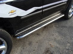 Пороги майданчик нержавіюча сталь для Toyota Hilux 2015+ пороги з нержавіючої сталі d60 з листом з нержавіючої сталі