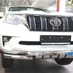 Захист переднього бампера Toyota Land Cruiser 150 (2018+) (Shark) d 60/60