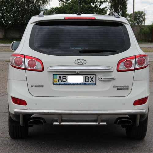 Захист заднього бампера подвійна для Hyundai Santa Fe 06-