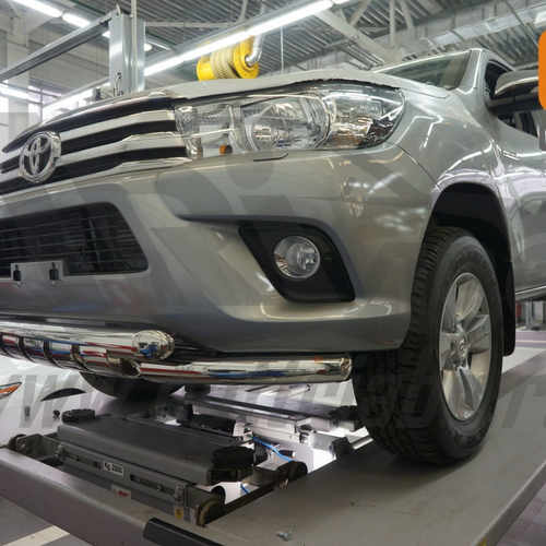 Захист переднього бампера Toyota Hilux (2015-) (подвійний Shark) d60/60