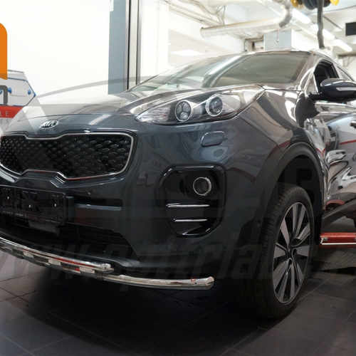Захист переднього бампера KIA Sportage (2016-) (Shark) d60/42