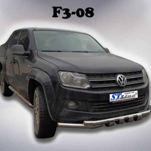 Передій захист з грилем для VW Amarok 2010-
