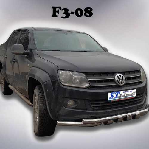 Передій захист з грилем для VW Amarok 2010-