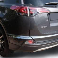 Хром накладка на задний бампер для Toyota Rav4 IV 2016+