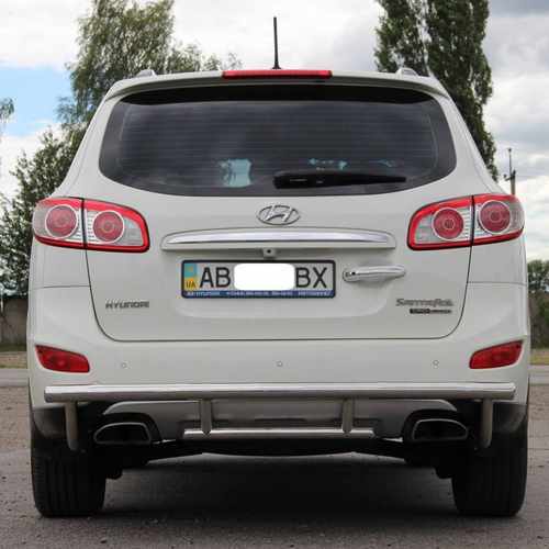 Захист заднього бампера подвійна для Hyundai Santa Fe 06-