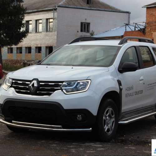 Передій захист подвійний для Renault Duster 2010-2017, 2017+
