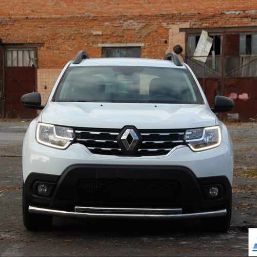 Передій захист подвійний для Renault Duster 2010-2017, 2017+