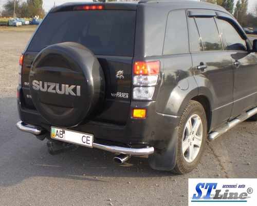 Захист заднього бампера кути для Suzuki Grand Vitara 2005-2015