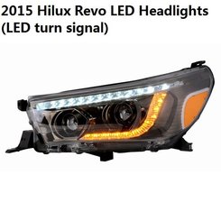 Передние фары с DRl для Toyota Hilux 2015+