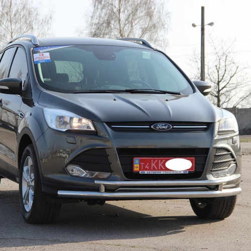 Захист переднього подвійний бампер для Ford Kuga 2013-
