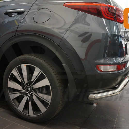 Захист заднього бампера хвиля d60 для KIA Sportage 2016+