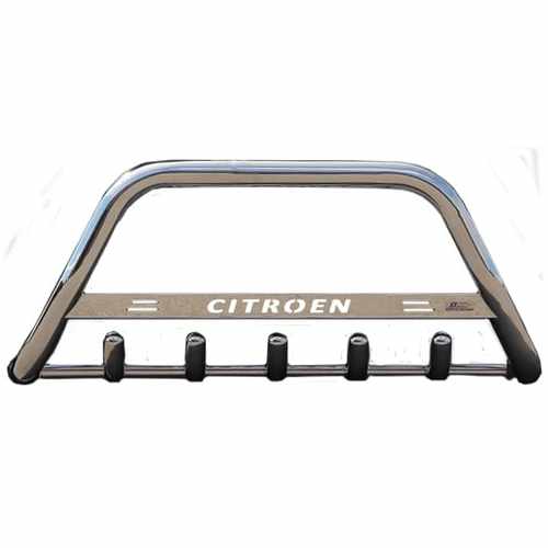 Кенгурятник з написом і грилем D60 для Citroen Nemo 2008+ (WT004)
