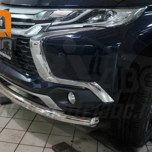 Захист переднього бампера Mitsubishi Pajero Sport (2016-) (одинарний)