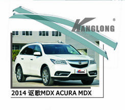 Дефлекторы окон ветровики с хром молдингом Acura MDX 2014-