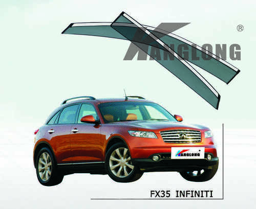 Дефлектори вікон вітровики з хром молдингом Infinity FX 2003-2008