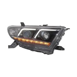 Передние светодиодные LED фары V4 с DRl для Toyota Highlander XU40 2010-2014