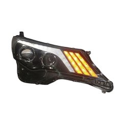 Передние светодиодные LED фары с ДХО на Rav4 2013-2016