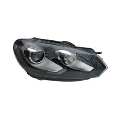 Альтернативная передняя тюнинг оптика (черная) для VW Golf 6 2009-2012