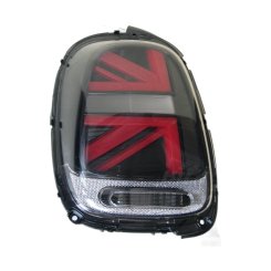 Оптика задняя LED Union Jack стиль красно-черная для Mini Cooper F55/ F56/ F57 (2014-)