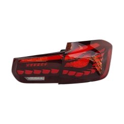 Задняя оптика LED для BMW 3 серии F30 2012-2019 стиль M4 Oled (червона)