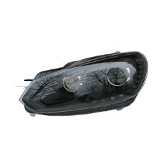 Передние фары черные R20 с LED для Volkswagen Golf 6 2009-2012