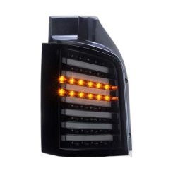 Задние фонари черные LED tube для Volkswagen T5 2003-2015